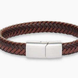 Woven Leather Bracelet NORDSTROM